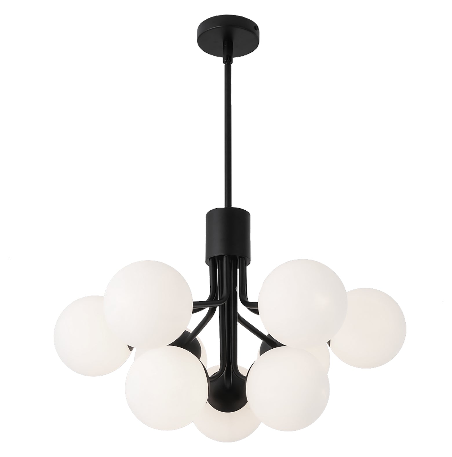 9Lt Chandelier Mb Finish W/ Opal Glass by Dainolite