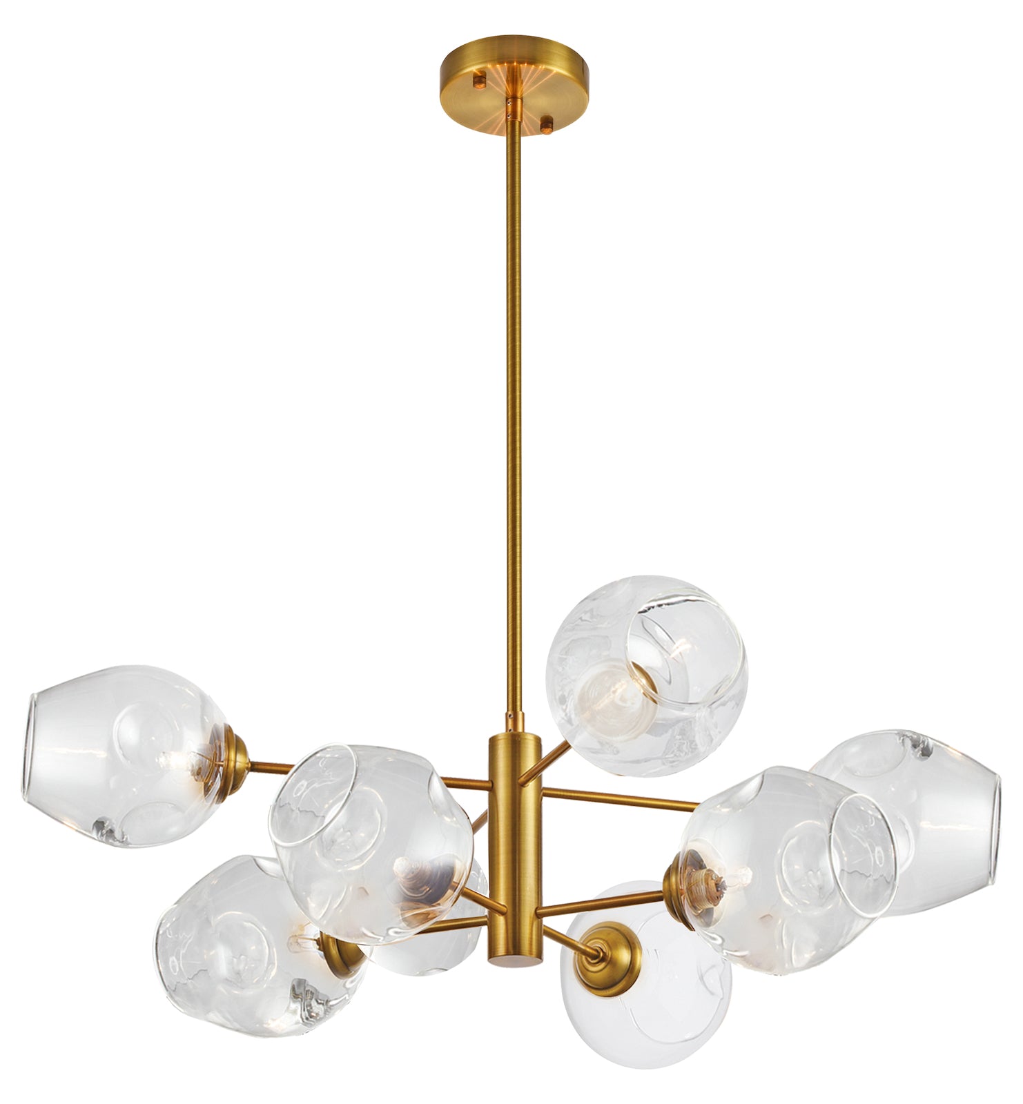 8Lt Pendant Vb With Clear Glass by Dainolite