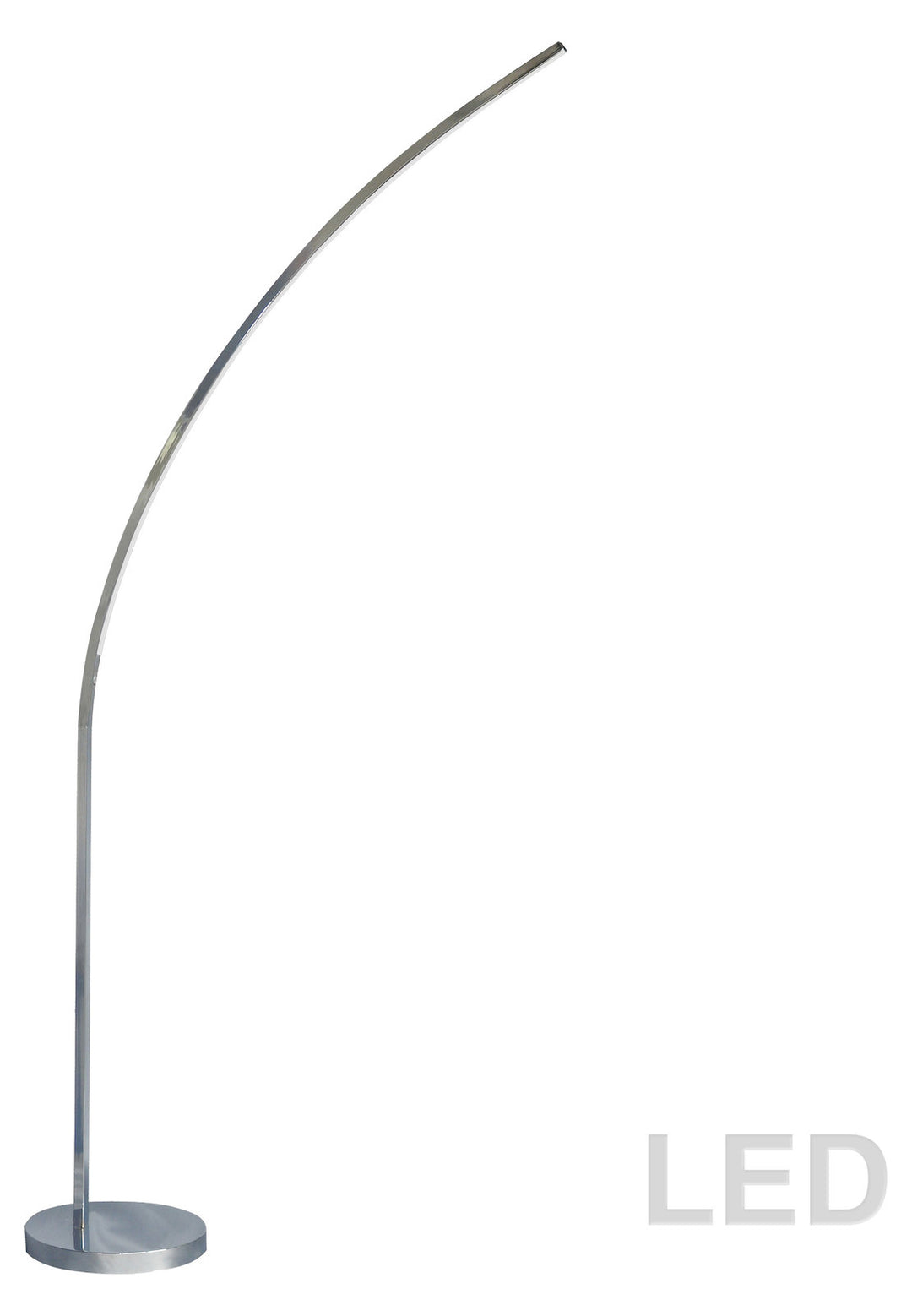 22W Floor Lamp Polished Chrome Finish by Dainolite