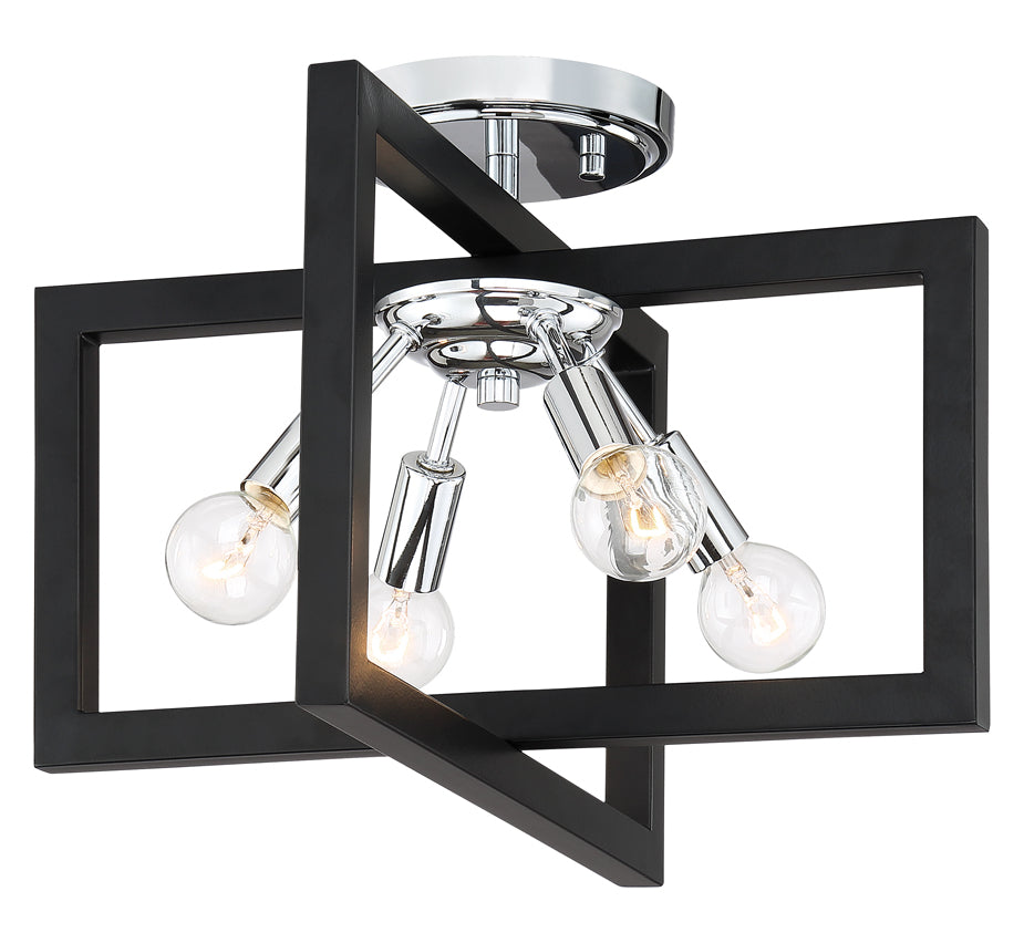 4 Light Semi-Flush by Designers Fountain