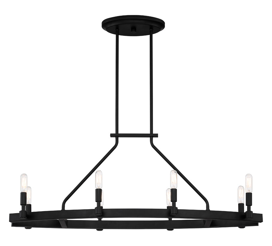 8 Light Linear Chandelier by Designers Fountain