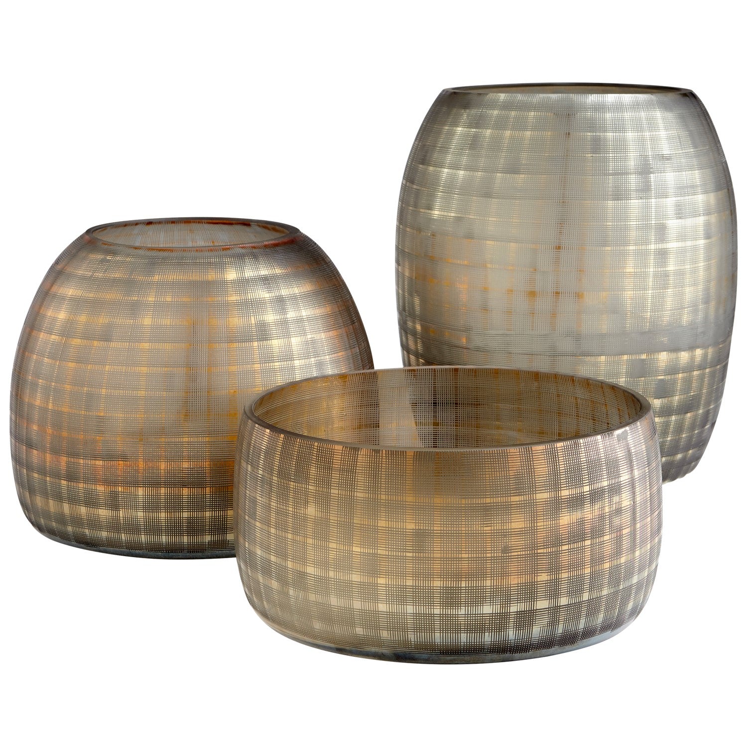 Gradient Grid Vase