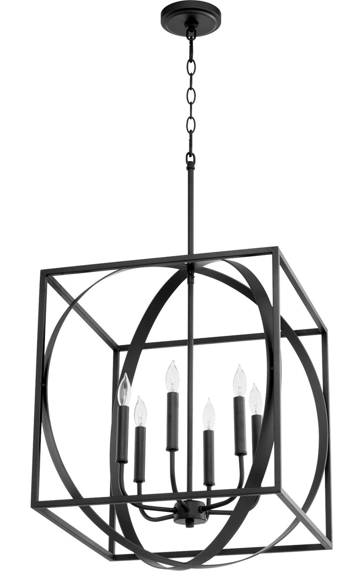 6Lt Cube/Sphere Pendant - Nr by Quorum