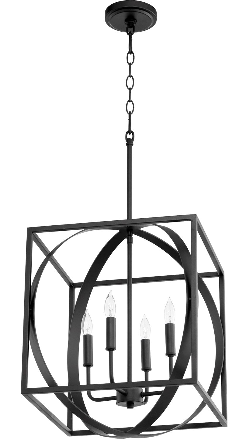 4Lt Cube/Sphere Pendant - Nr by Quorum