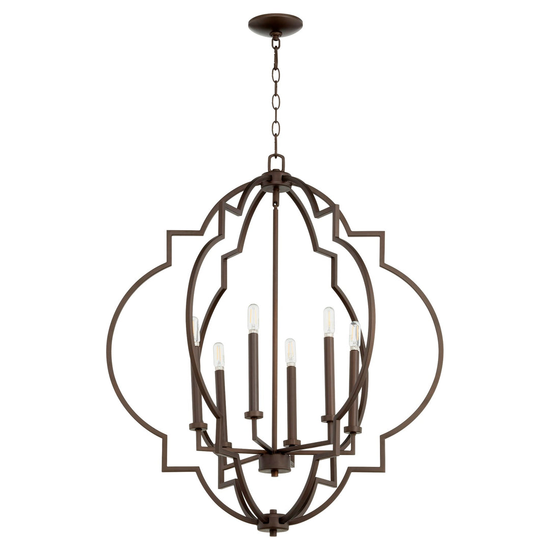 30in 6Lt Pendant - Ob by Quorum