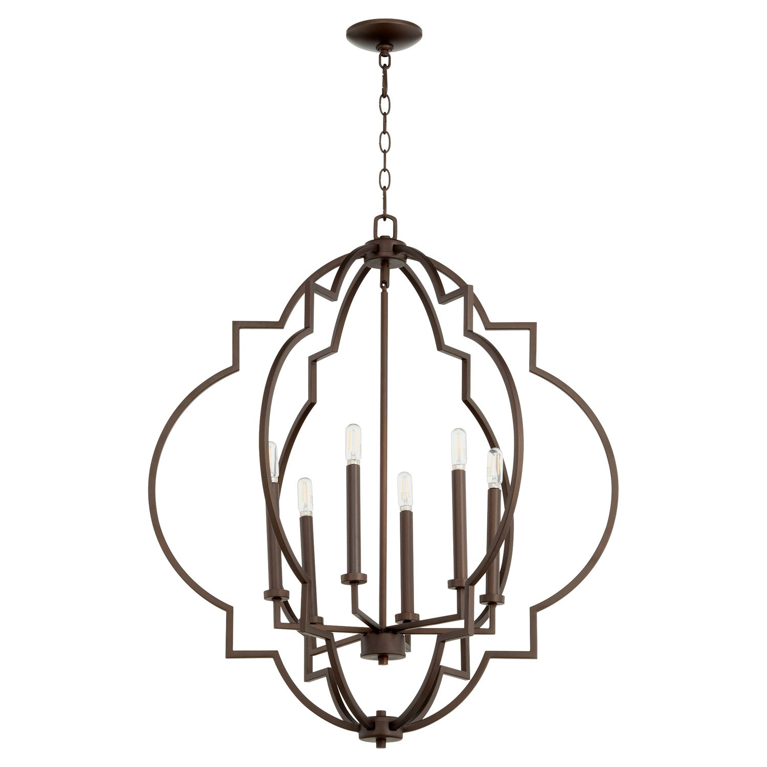 30in 6Lt Pendant - Ob by Quorum