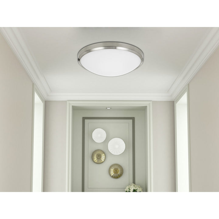 15.25in Height Glass And Metal Fixture