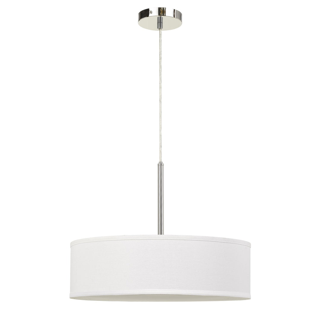 Led 18W Dimmable Pendant With Diffuser And Hardback Fabric Shade by CAL Lighting