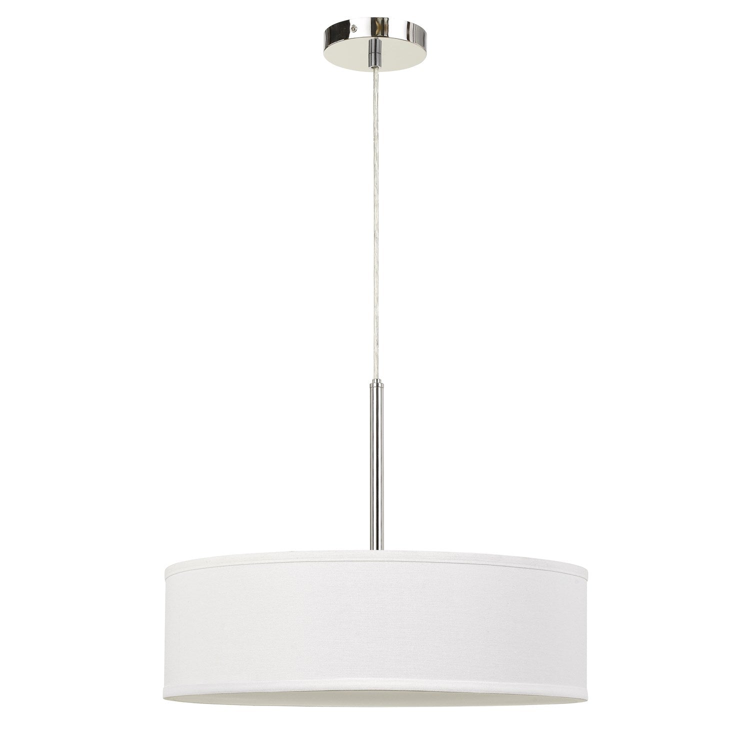 Led 18W Dimmable Pendant With Diffuser And Hardback Fabric Shade by CAL Lighting