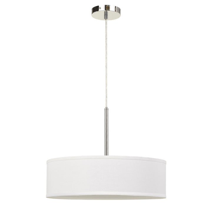 Led 18W Dimmable Pendant With Diffuser And Hardback Fabric Shade by CAL Lighting