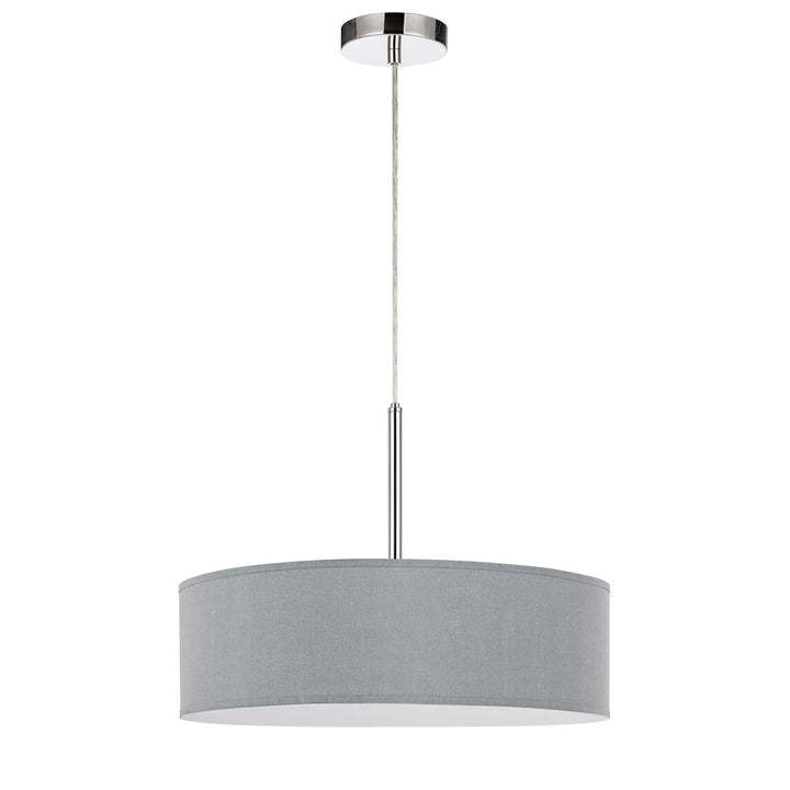 Led 18W Dimmable Pendant With Diffuser And Hardback Fabric Shade by CAL Lighting