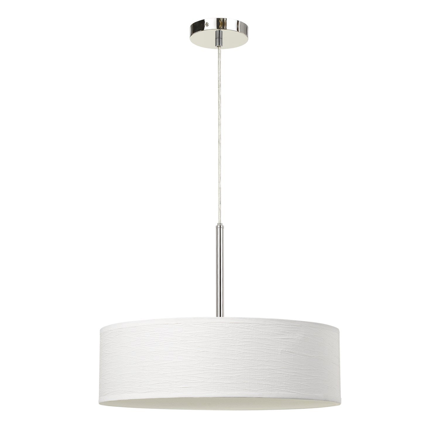 Led 18W Dimmable Pendant With Diffuser And Hardback Fabric Shade by CAL Lighting