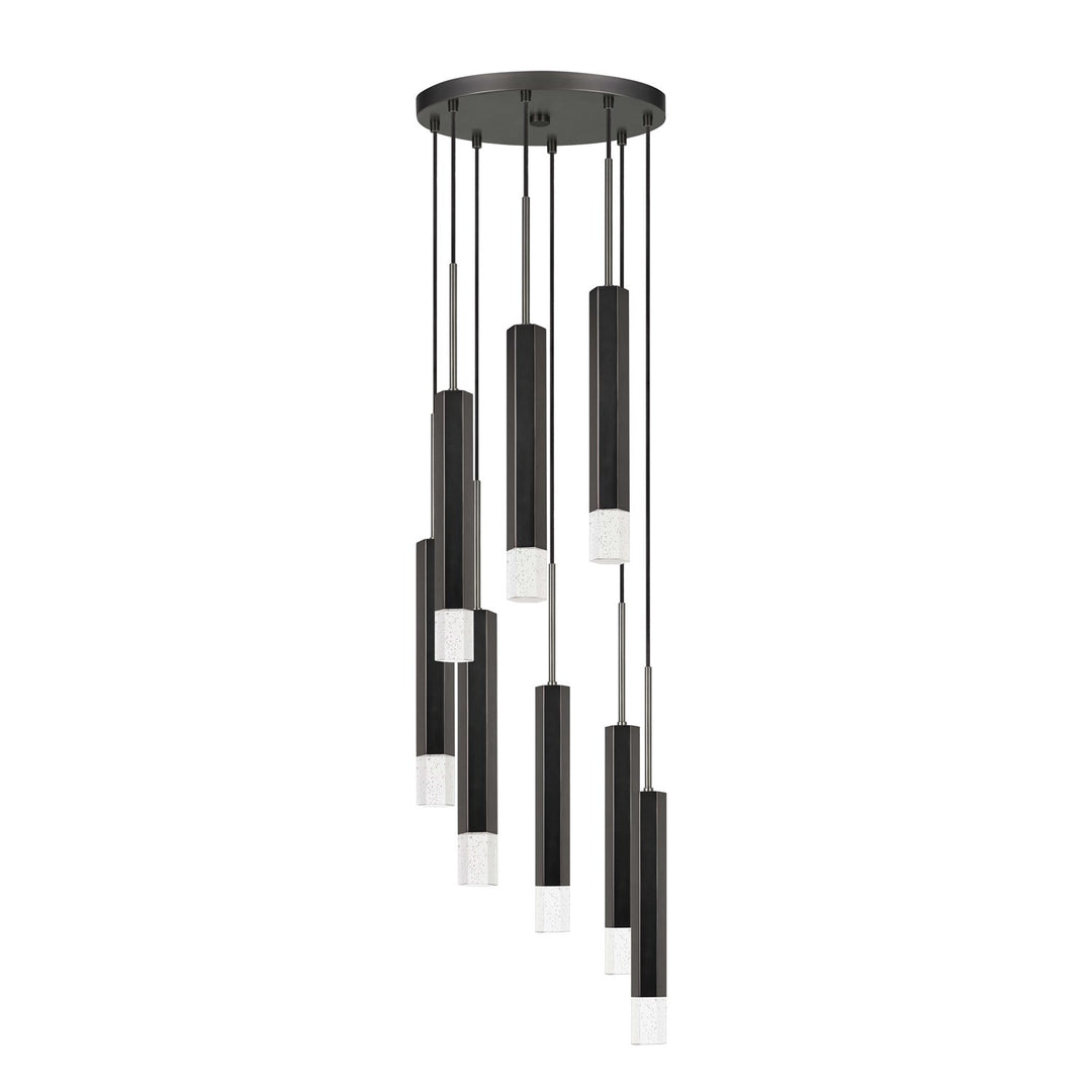 24in Height Aluminum Cast Pendant In Gun Metal Finish by CAL Lighting