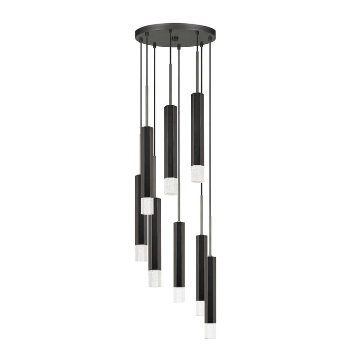 24in Height Aluminum Cast Pendant In Gun Metal Finish by CAL Lighting