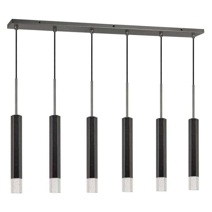 24in Height Aluminum Cast Pendant In Gun Metal Finish by CAL Lighting