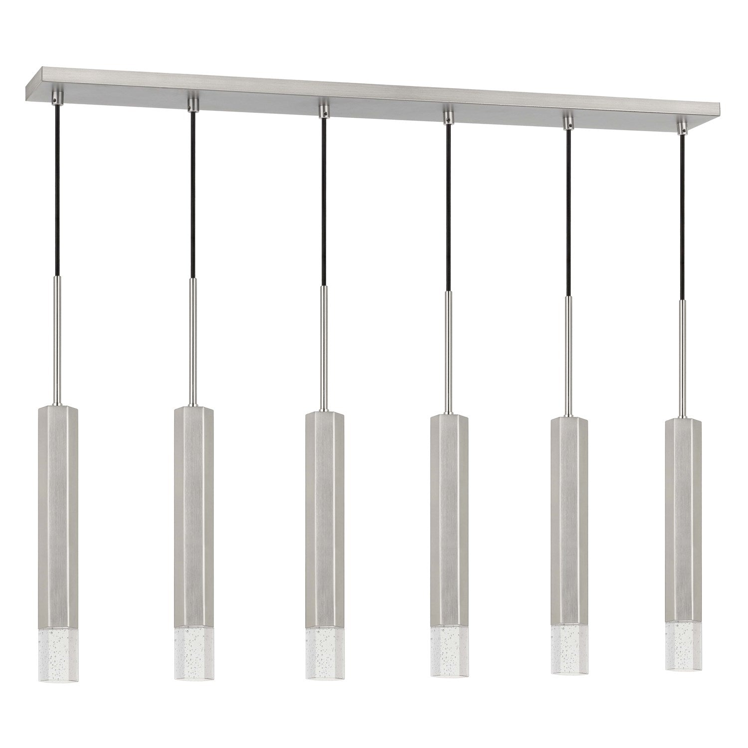 24in Height Aluminum Cast Pendant In Gun Metal Finish by CAL Lighting