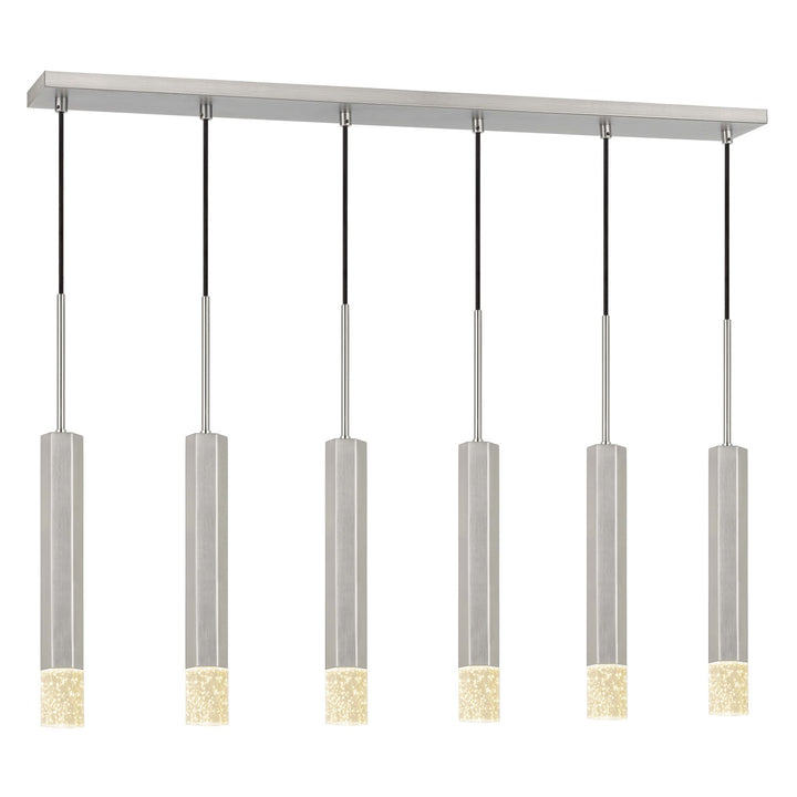 24in Height Aluminum Cast Pendant In Gun Metal Finish