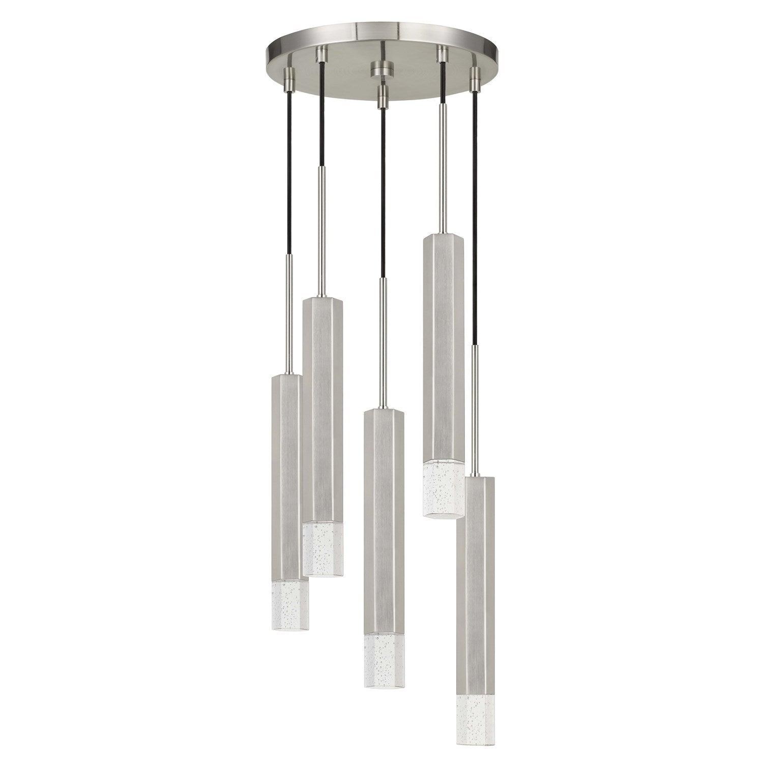 24in Height Aluminum Cast Pendant In Gun Metal Finish by CAL Lighting