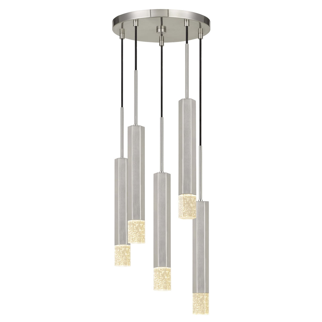 24in Height Aluminum Cast Pendant In Gun Metal Finish