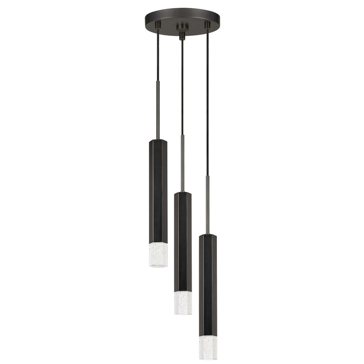 24in Height Aluminum Cast Pendant In Gun Metal Finish by CAL Lighting