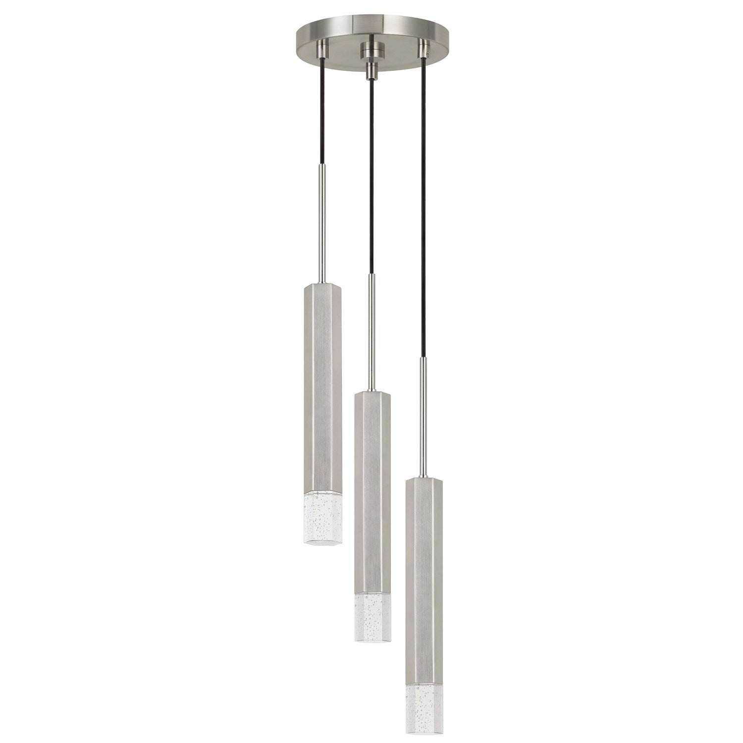 24in Height Aluminum Cast Pendant In Gun Metal Finish by CAL Lighting