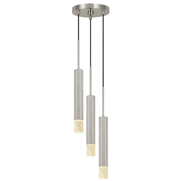 24in Height Aluminum Cast Pendant In Gun Metal Finish