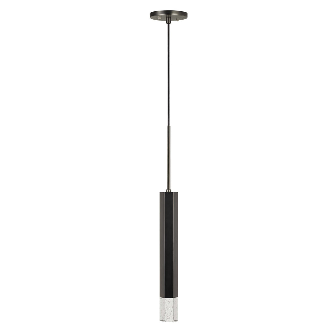 24in Height Aluminum Cast Pendant In Gun Metal Finish by CAL Lighting