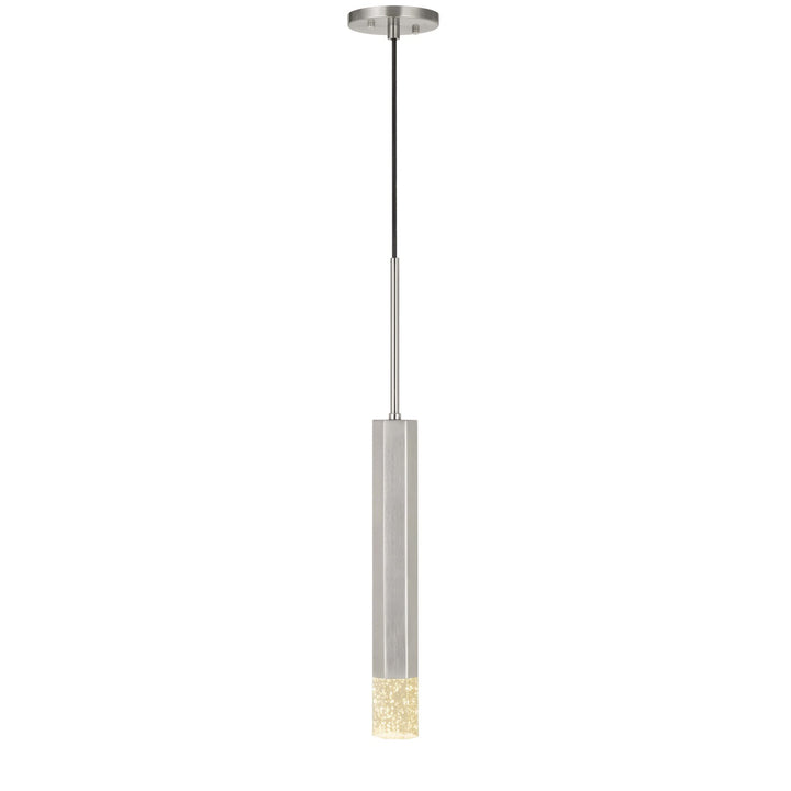24in Height Aluminum Cast Pendant In Gun Metal Finish