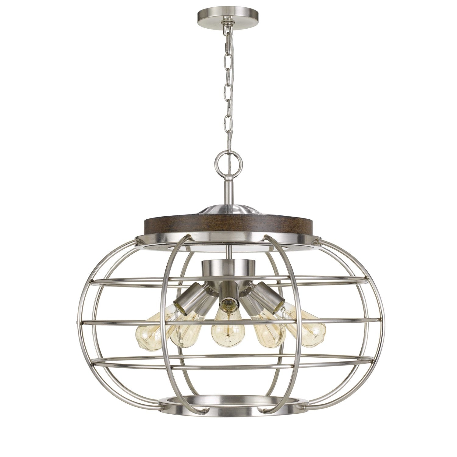 Metal Chandelier (Edison Bulbs Not Included) by CAL Lighting