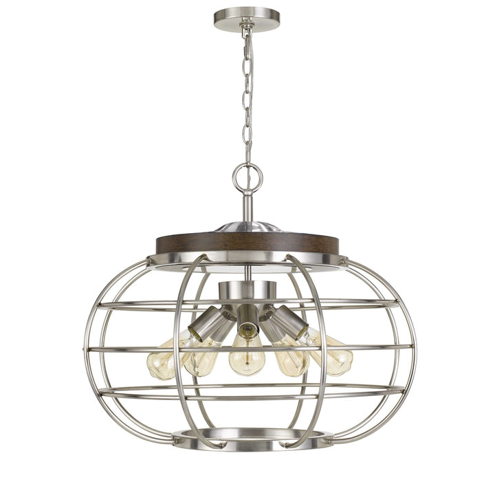 Metal Chandelier (Edison Bulbs Not Included) by CAL Lighting