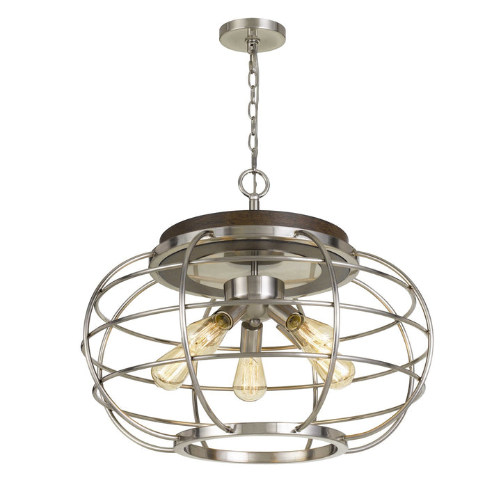 Metal Chandelier (Edison Bulbs Not Included)