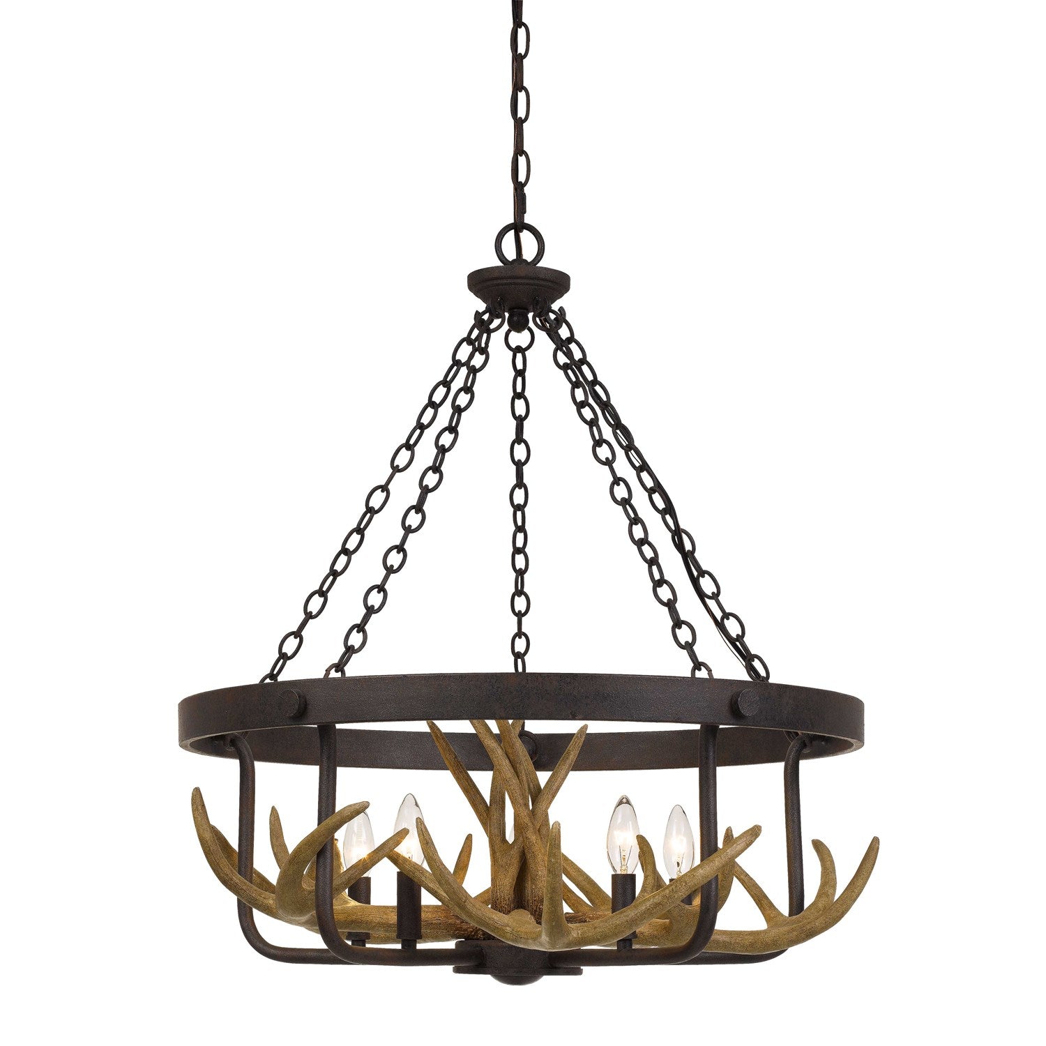60W X 5 Metal Antler Chandelier by CAL Lighting