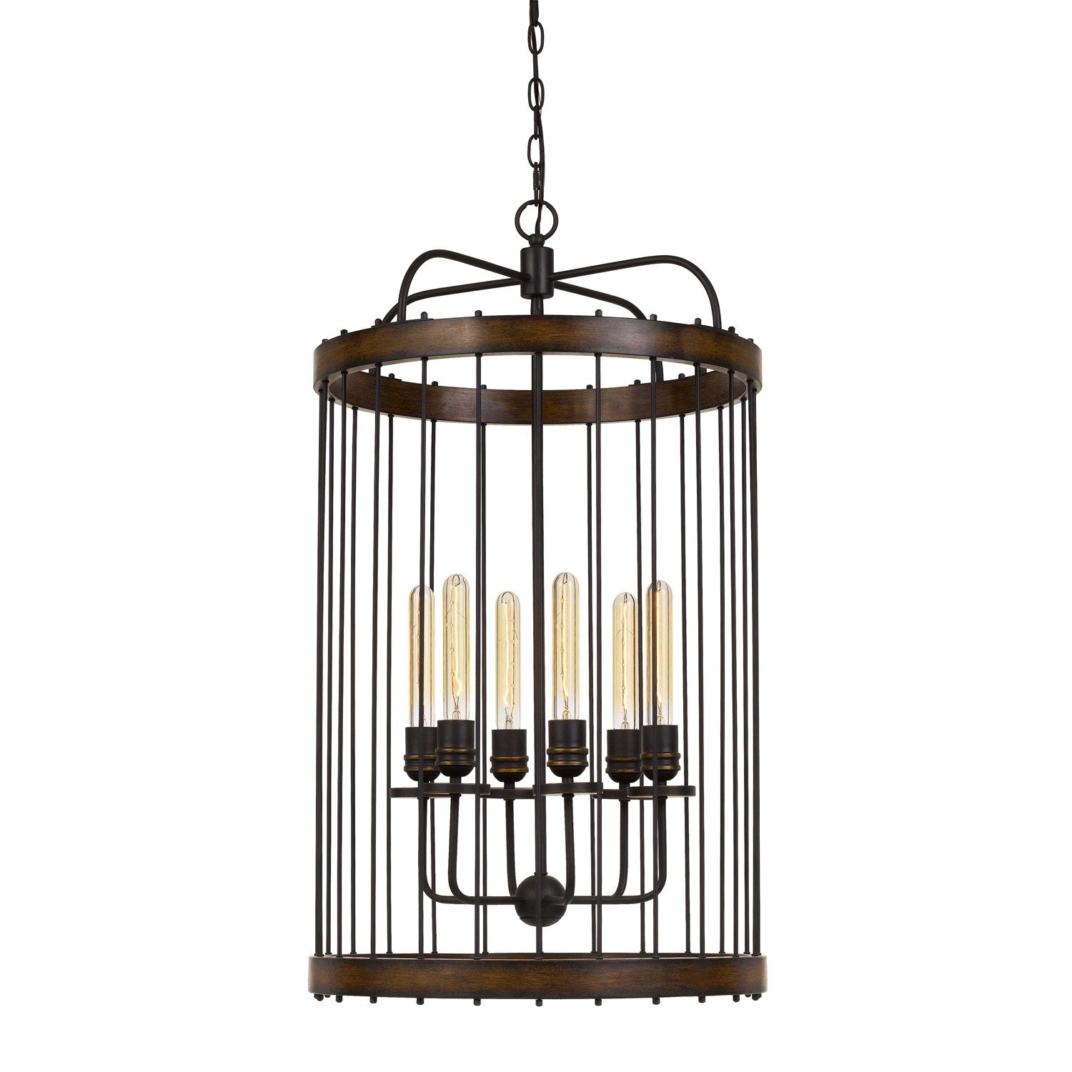 60W X 6 Metal Pendant Fixture  (Edison Bulbs Not Included) by CAL Lighting