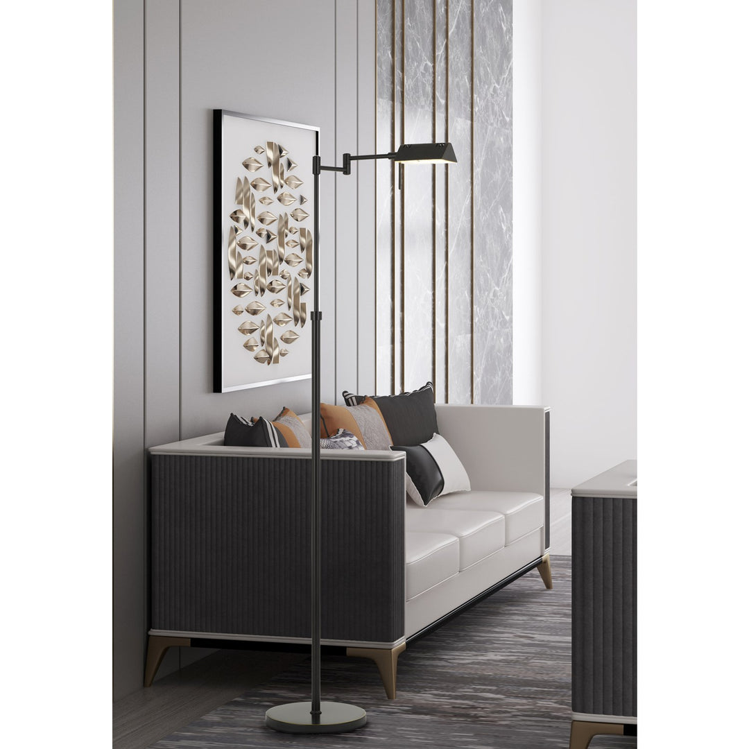 58.5in Height Metal Floor Lamp In Dark Bronze Finish by CAL Lighting