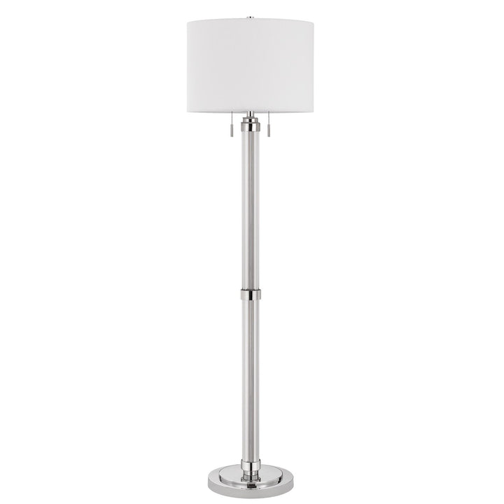 60W X 2  Metal/Acrylic Floor Lamp With Fabric Shade by CAL Lighting