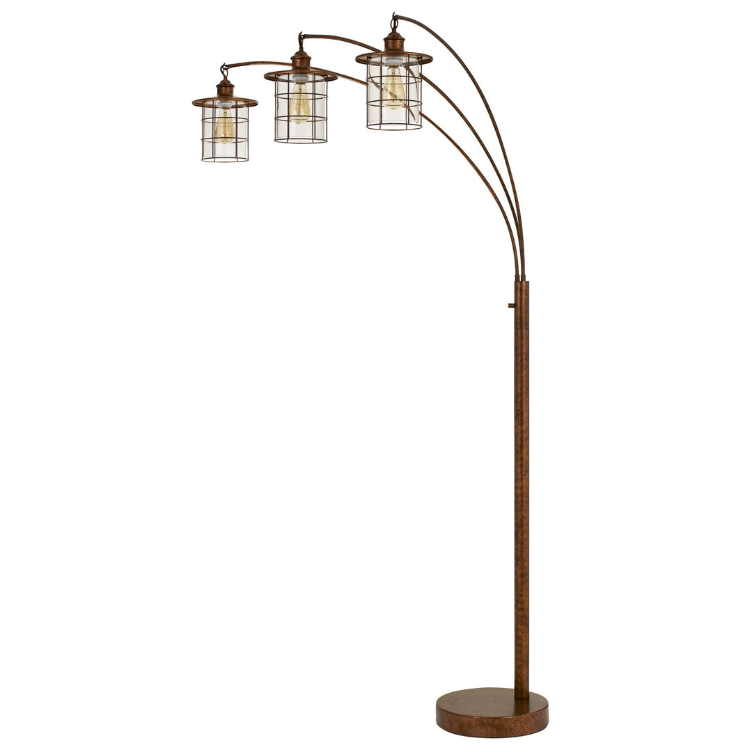 Arc Floor Lamp With Glass Shades (Edison Bulbs Included) by CAL Lighting
