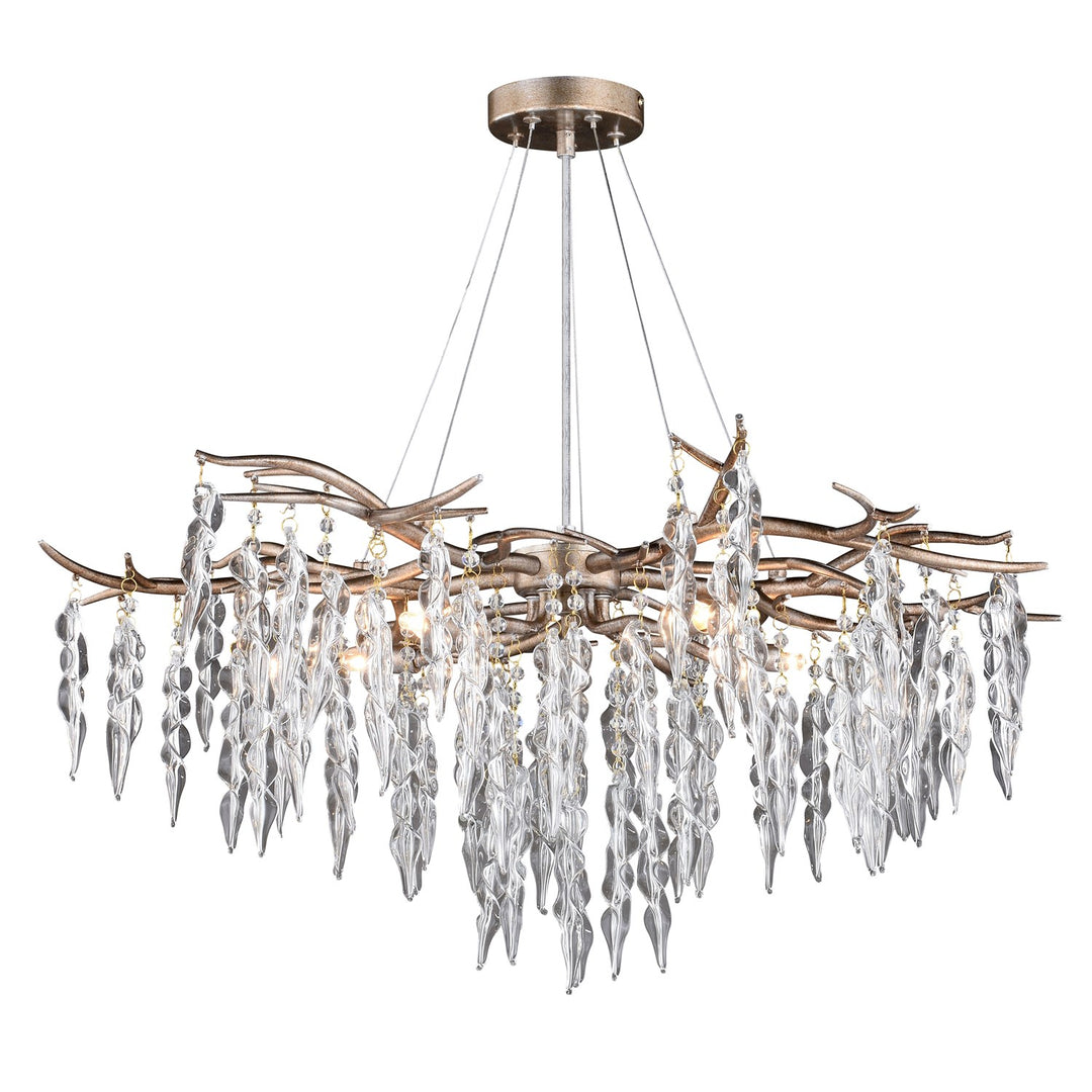 5 Light Chandelier Silver Mist by Vaxcel International
