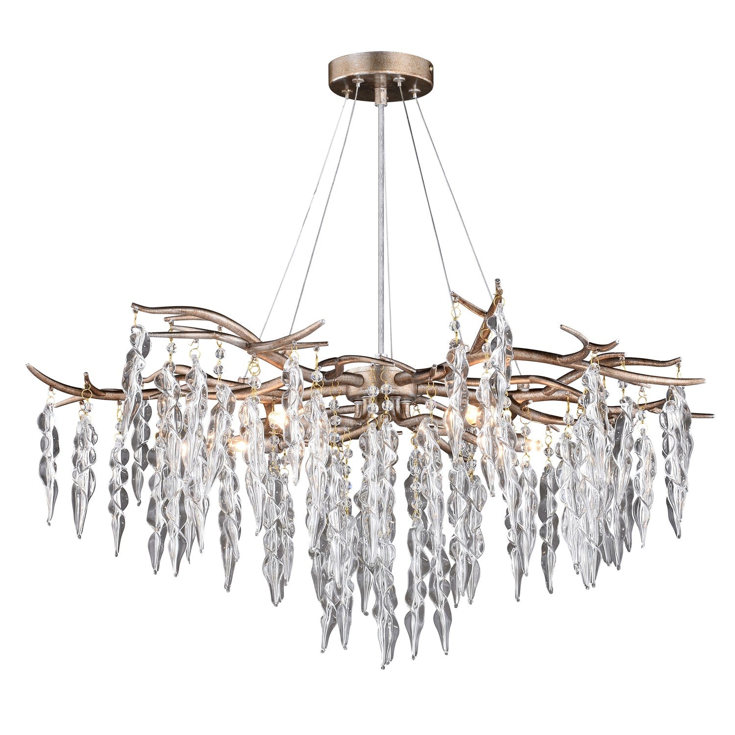 5 Light Chandelier Silver Mist by Vaxcel International