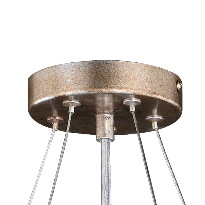 5 Light Chandelier Silver Mist