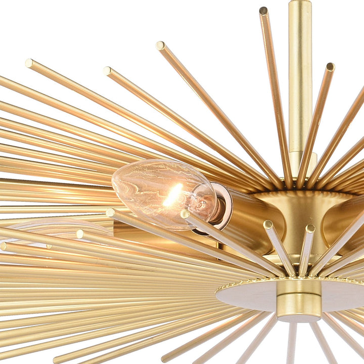 24-in Semi Flush Ceiling Light Gold