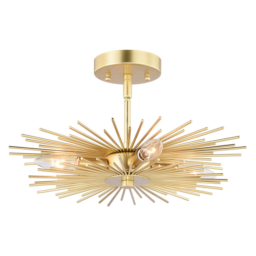 16-in Semi Flush Ceiling Light Gold by Vaxcel International