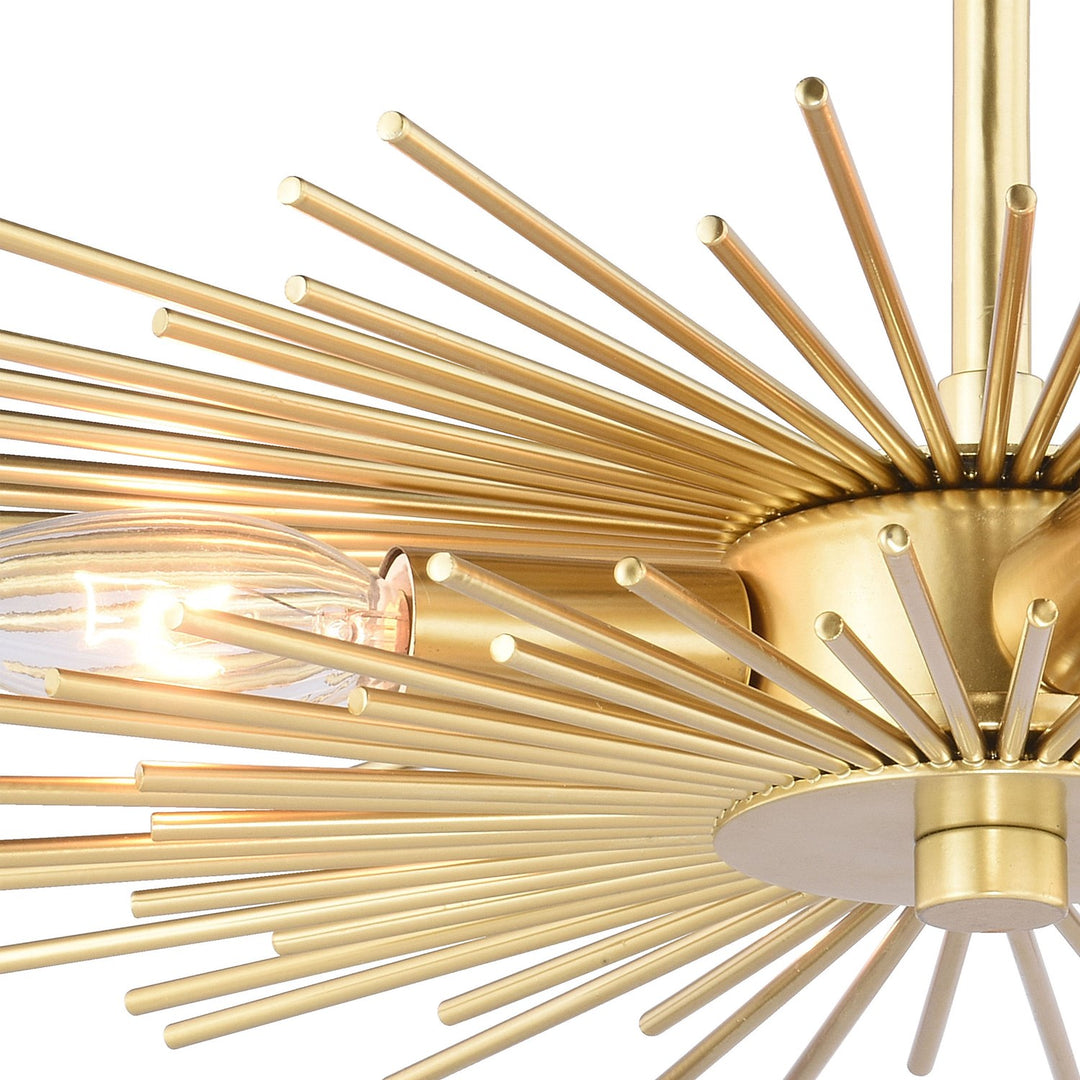 16-in Semi Flush Ceiling Light Gold