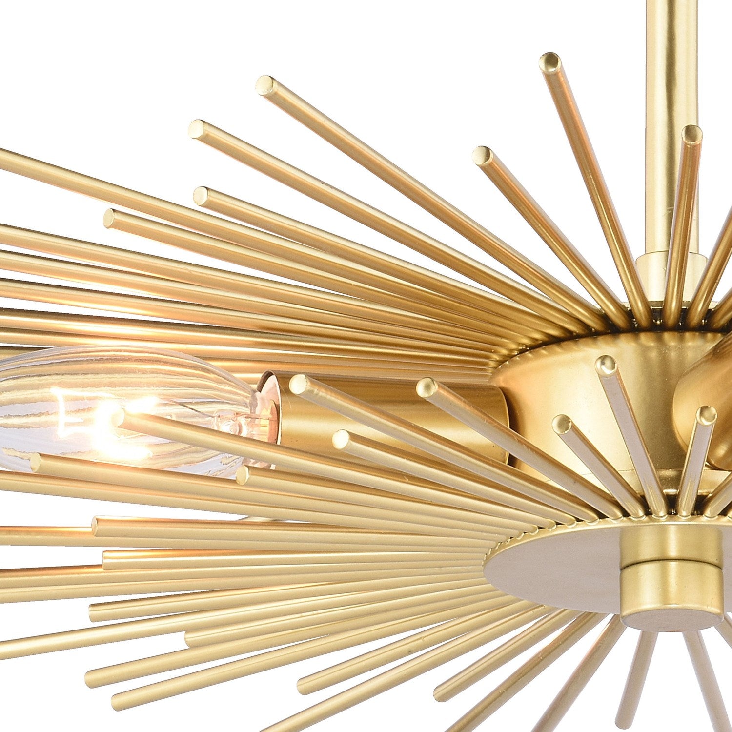 16-in Semi Flush Ceiling Light Gold