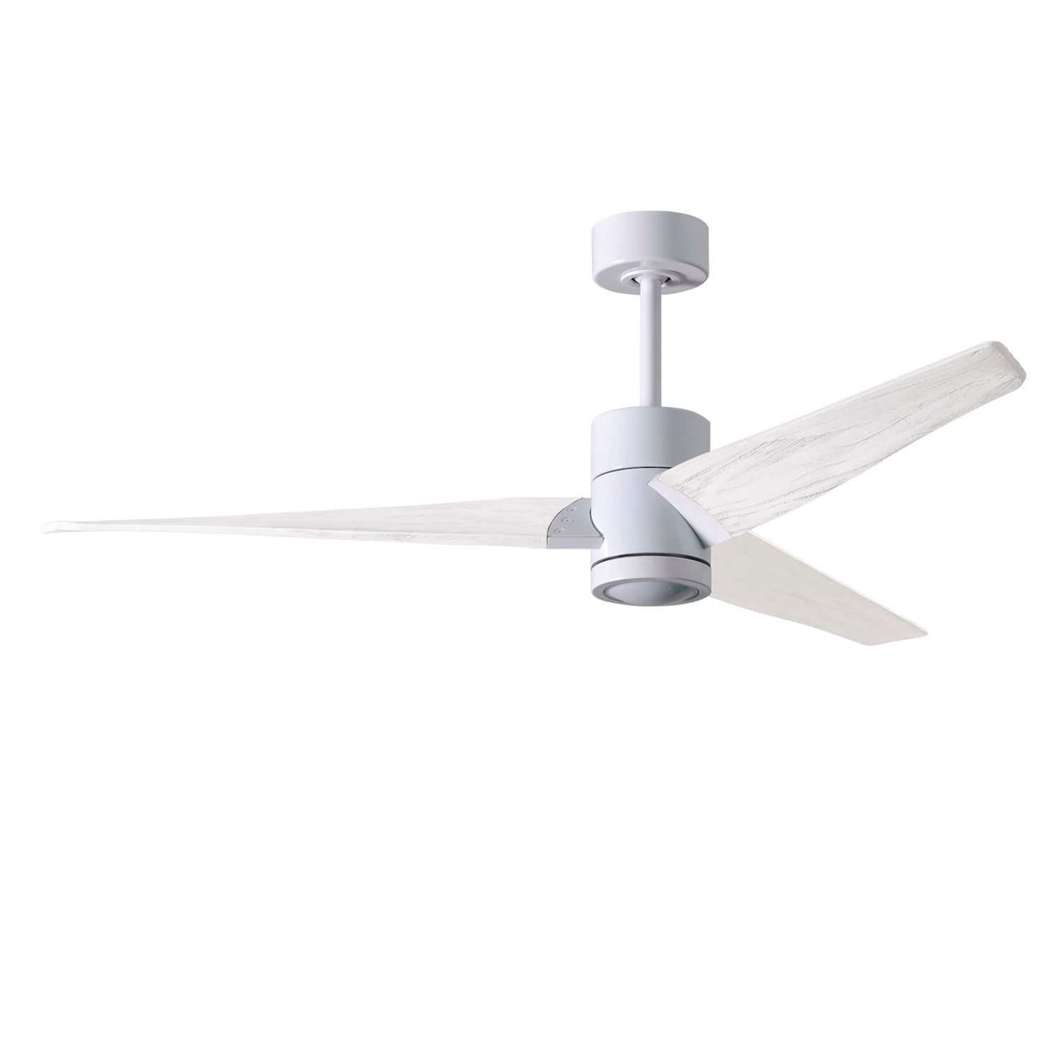 60in Ceiling Fan In White And Matte White Blades by Matthews Fan Company