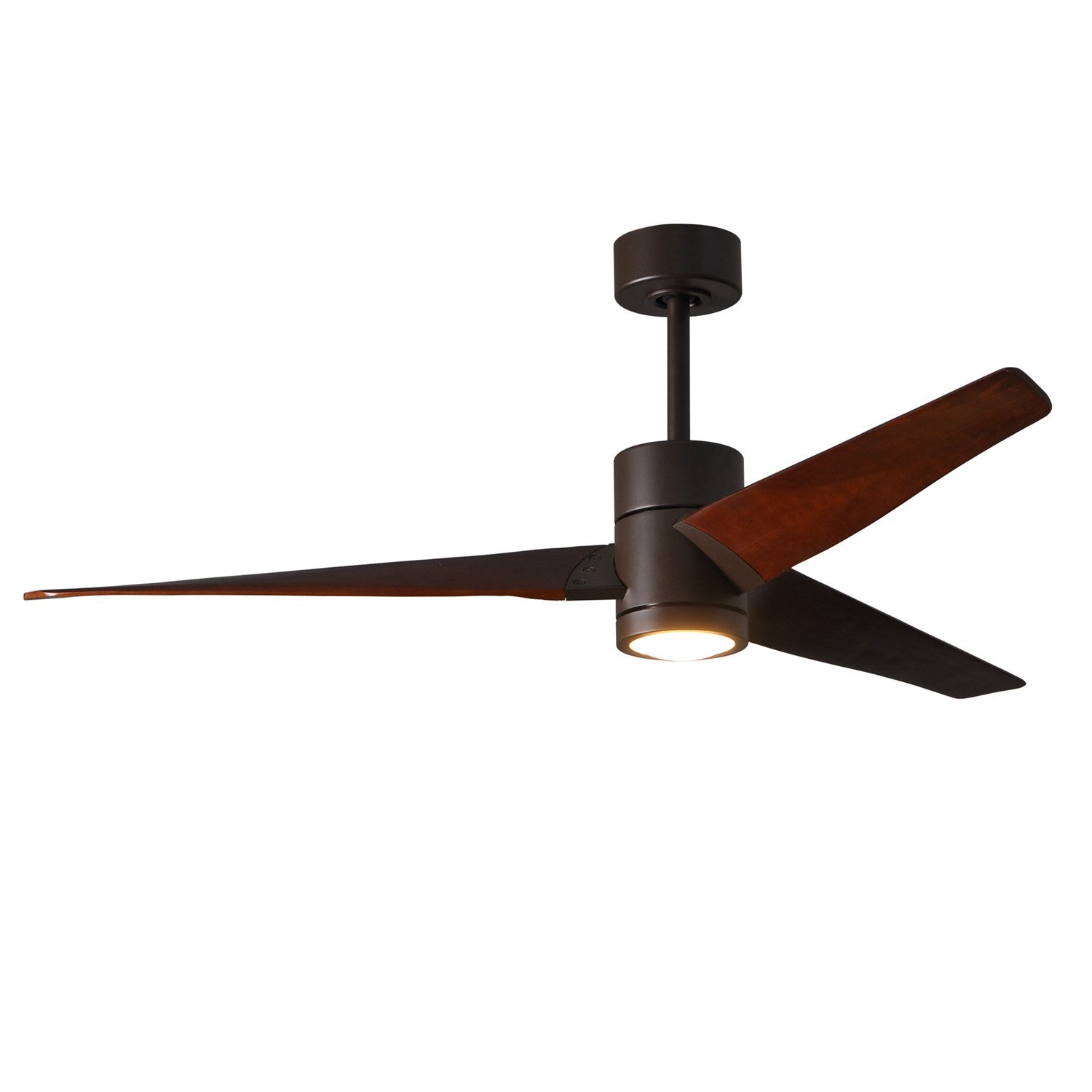 Three Bladed Paddle Fan In Textured Bronze.  Led Light Kit. by Matthews Fan Company