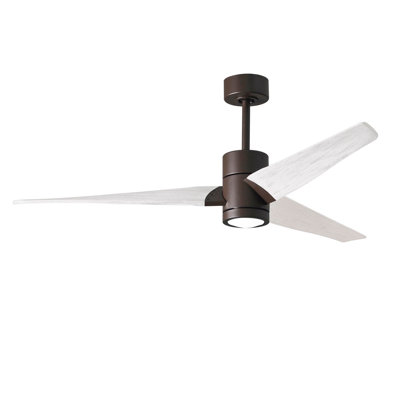 60in Ceiling Fan In Textured Bronze And Matte White Blades by Matthews Fan Company