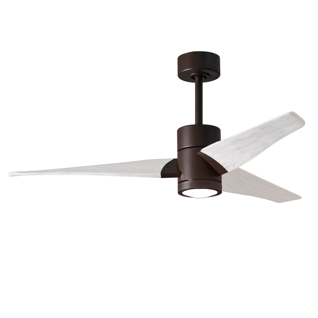 52in Ceiling Fan In Textured Bronze And Matte White Blades by Matthews Fan Company