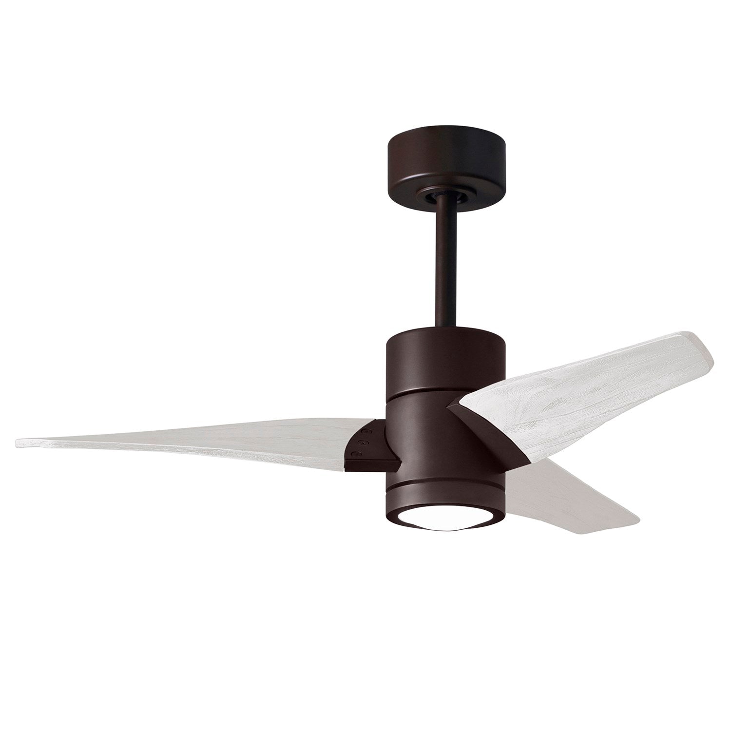 42in Ceiling Fan In Textured Bronze And Matte White Blades by Matthews Fan Company