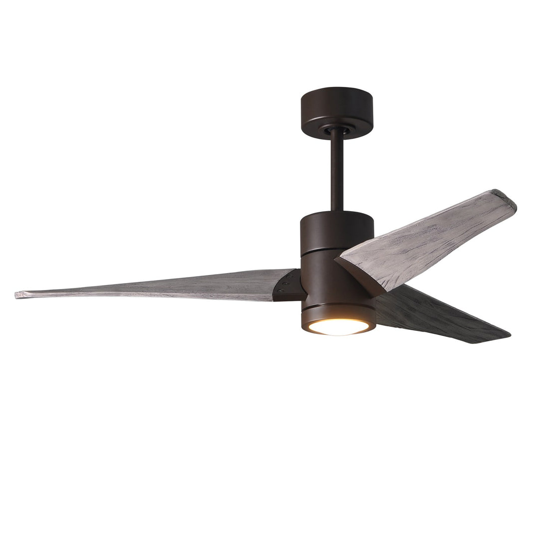 Three Bladed Paddle Fan In Textured Bronze.  Led Light Kit. by Matthews Fan Company