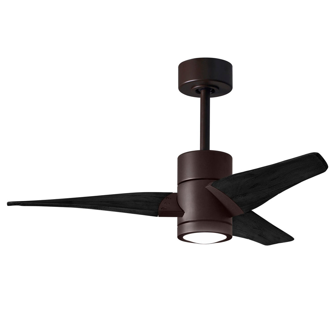 42in Ceiling Fan In Textured Bronze And Matte Black Blades by Matthews Fan Company